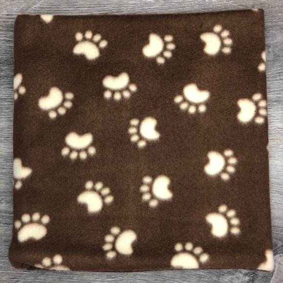 puppy dog paw prints dog pet lovers gaiter neck warmer fleece Scarf Tube earmuff - Picture 1 of 10